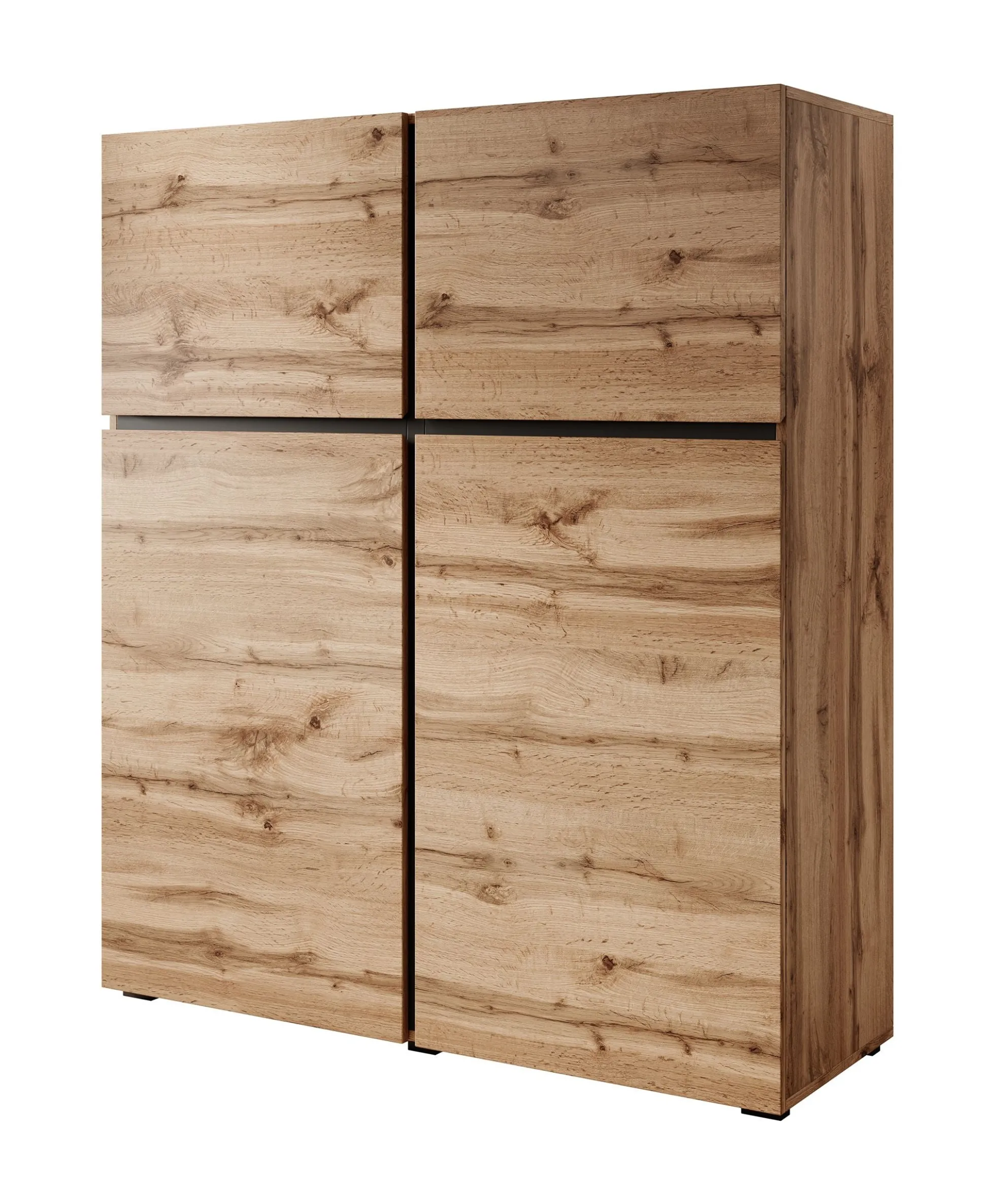Cainan - Dressoir - Eiken/zwart - 119x40x139 cm