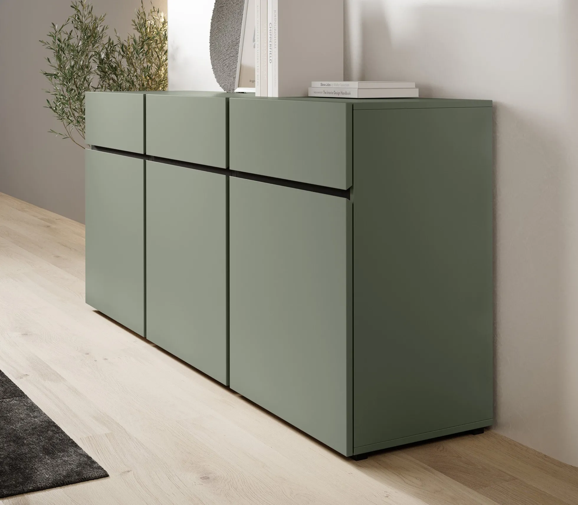 Cainan - Dressoir - Groen - 180x40x78 cm