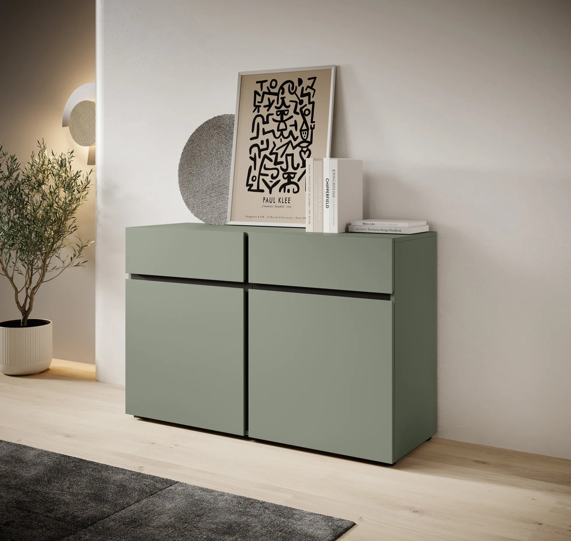 Cainan - Dressoir - Groen - 119x40x78 cm
