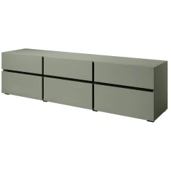 Cainan - TV-Meubel - met 3 lades - Groen - 180 cm