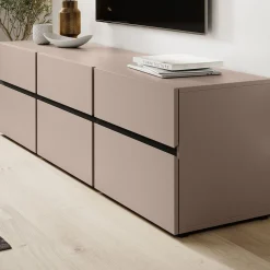 Cainan - TV-Meubel - met 3 lades - Beige - 180 cm
