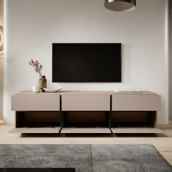 Cainan - TV-Meubel - met 3 lades - Beige - 180 cm