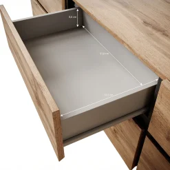 Cainan - TV-Meubel - met 3 lades - Beige - 180 cm