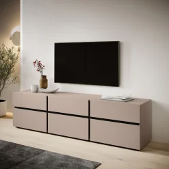 Cainan - TV-Meubel - met 3 lades - Beige - 180 cm