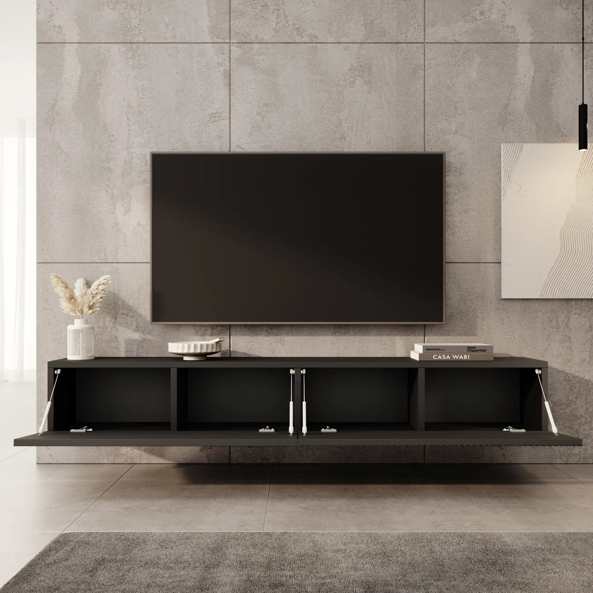 Caius - TV-Meubel - Zwart