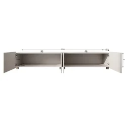 Calabas - TV-Meubel - Beige - 200x43x37 cm