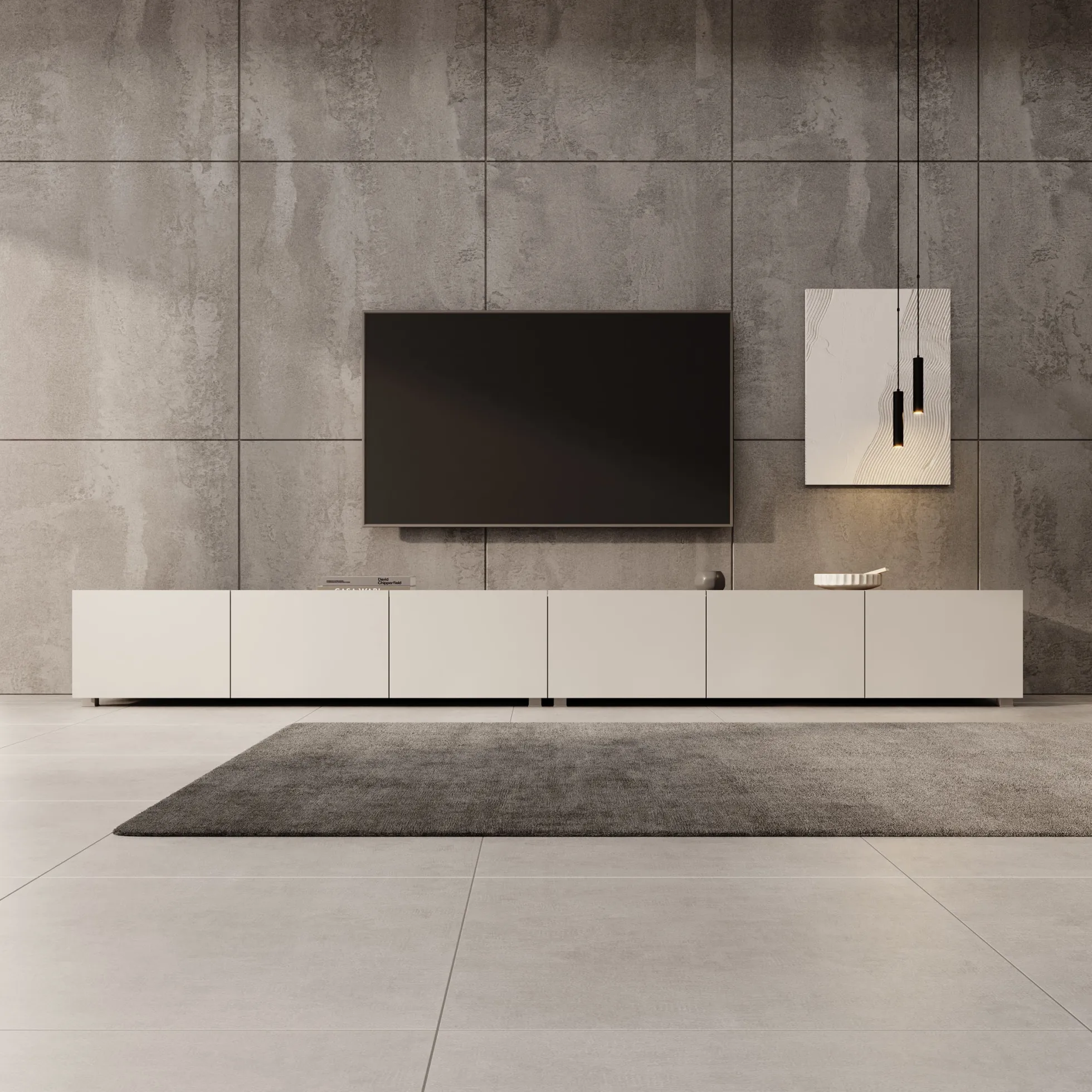 Calabas - TV-Meubel - Beige - 300x43x37 cm