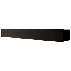 Calabas - TV-Meubel met 6 deuren - Mat zwart - 300x43x37 cm