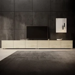 Calabas - TV-Meubel met 6 deuren - Eiken - 300x43x37 cm
