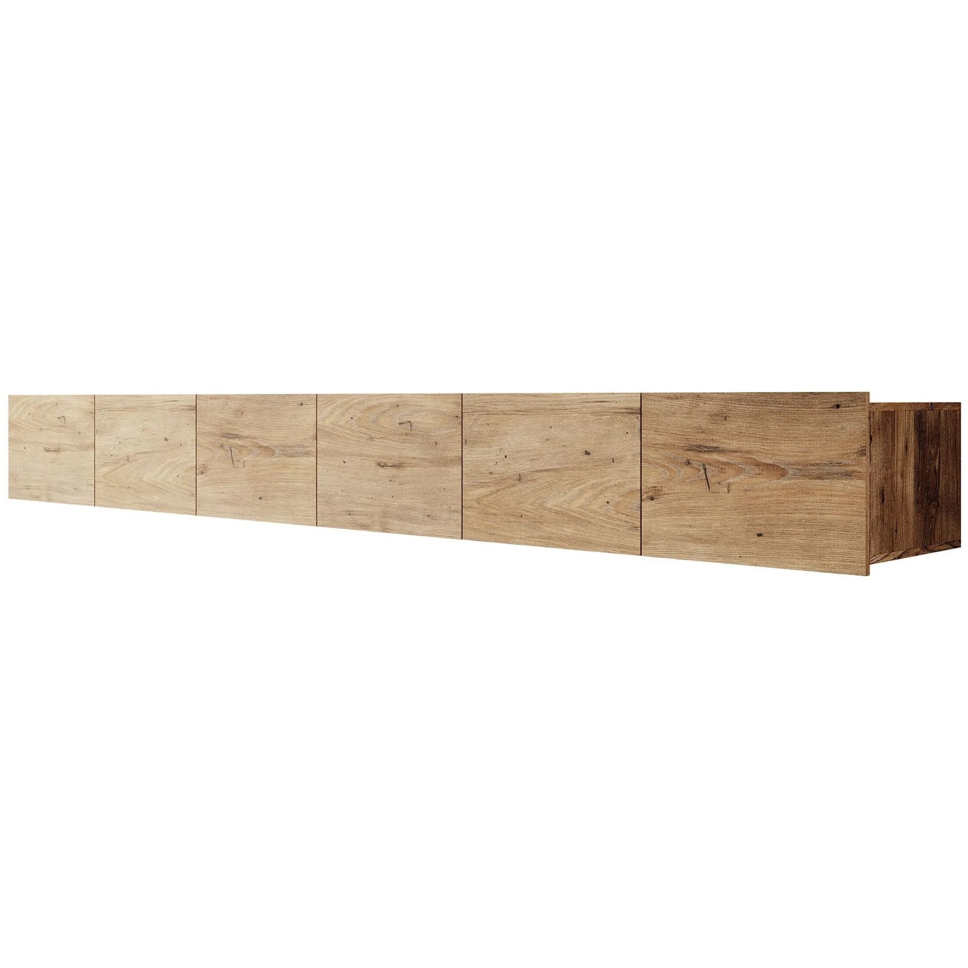 Calabas - TV-Meubel met 6 deuren - Kastanje - 300x43x37 cm