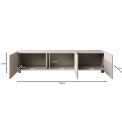 Calgary - TV-Meubel - met 3 deuren - Beige - 150x43x37 cm