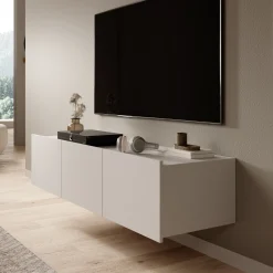 Calgary - TV-Meubel - met 3 deuren - Beige - 150x43x37 cm