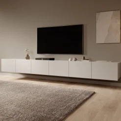 Calgary - TV-Meubel - met 6 deuren - Beige - 300x43x37 cm