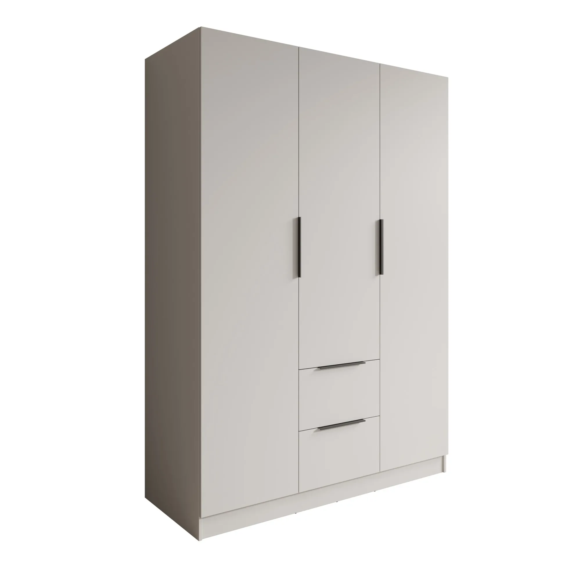 Caliero - Kledingkast 3-deurs - Wit - 150x60x216 cm