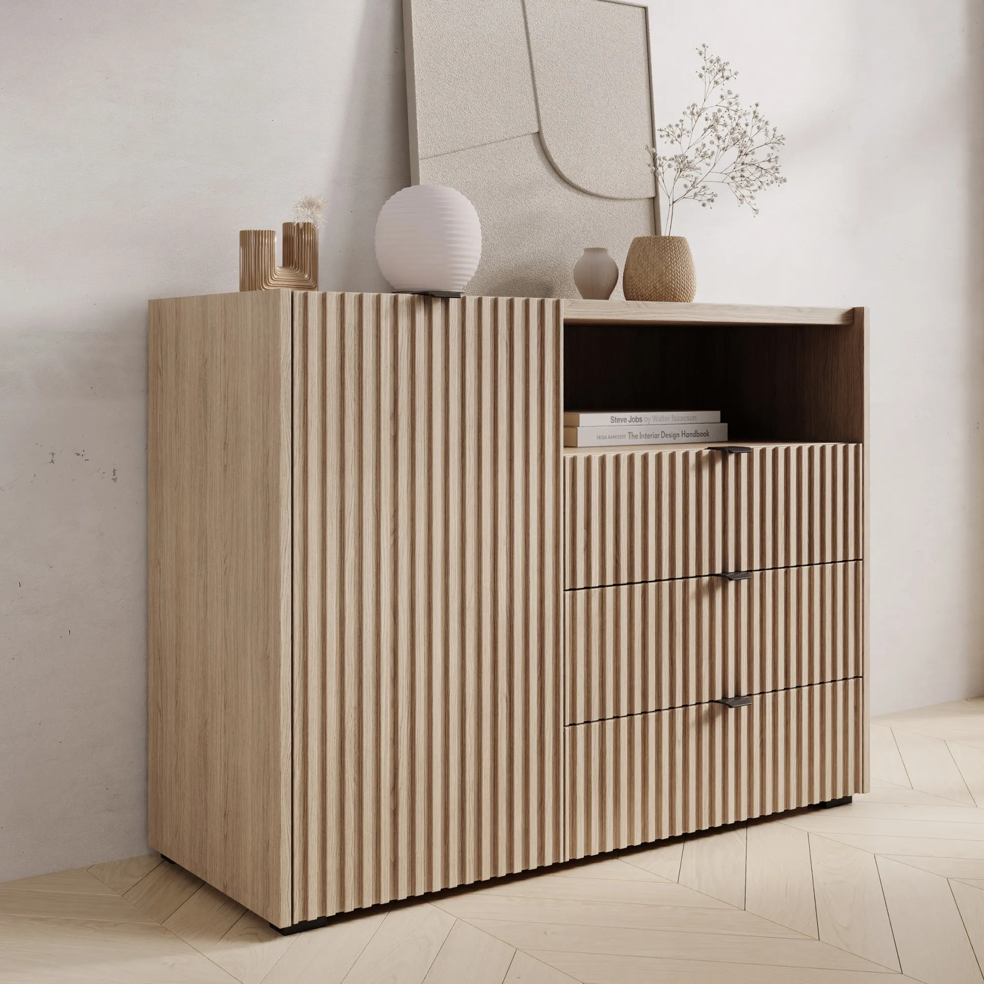 Callahan - Dressoir - Eiken - 106x40x80 cm