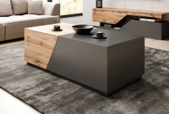 Canberra - Salontafel uitschuifbaar - Eiken/antraciet
