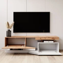 Canberra - TV-Meubel - Eiken/wit - 160 cm