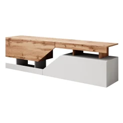 Canberra - TV-Meubel - Eiken/wit - 160 cm