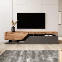 Canberra - TV-Meubel - Eiken/antraciet