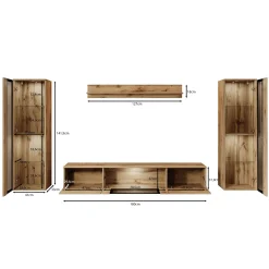 Capone - Wandmeubel - Zwart