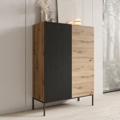 Capri - Dressoir - Eiken - 100x42x140 cm