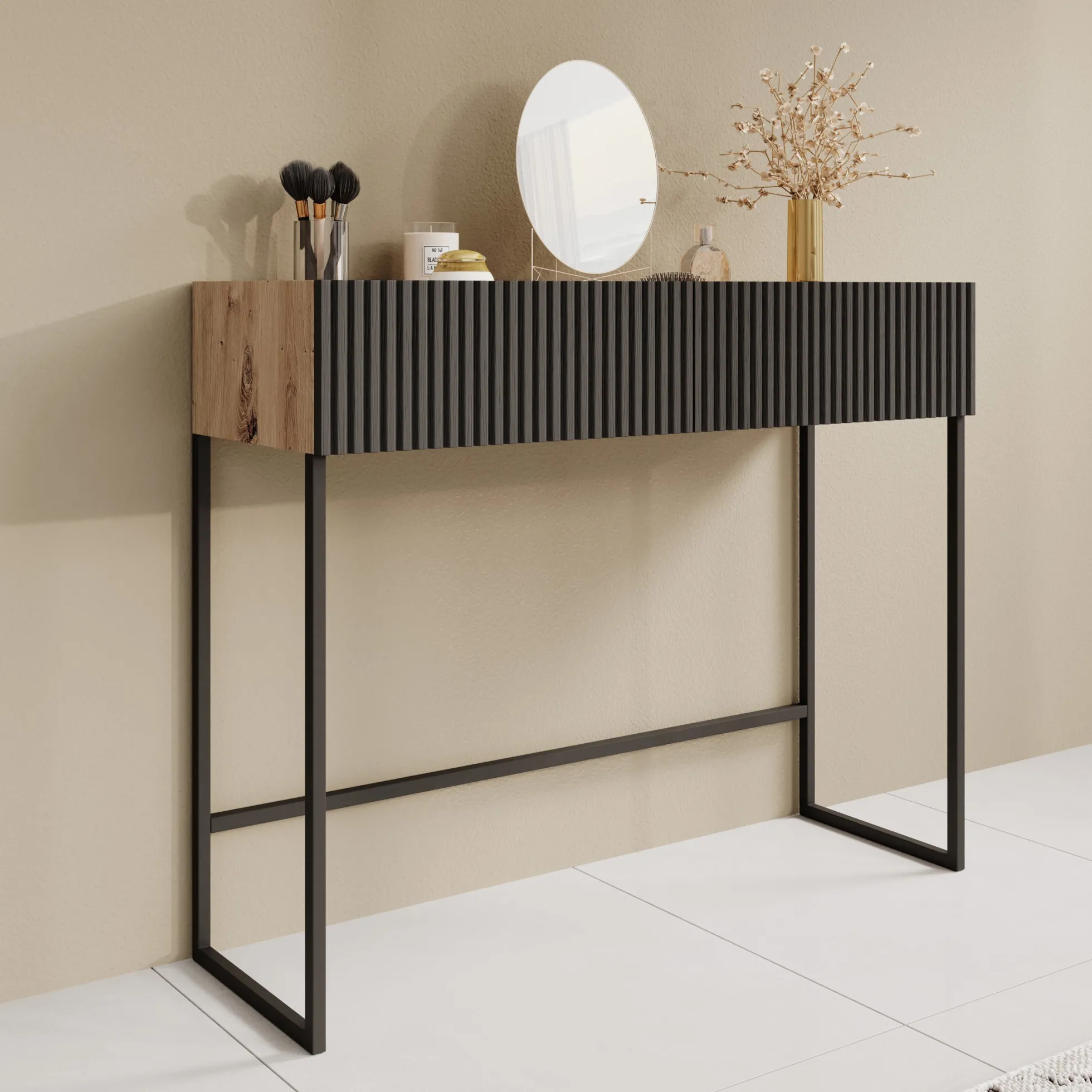 Capri - Kaptafel - Eiken - 100x32x80 cm