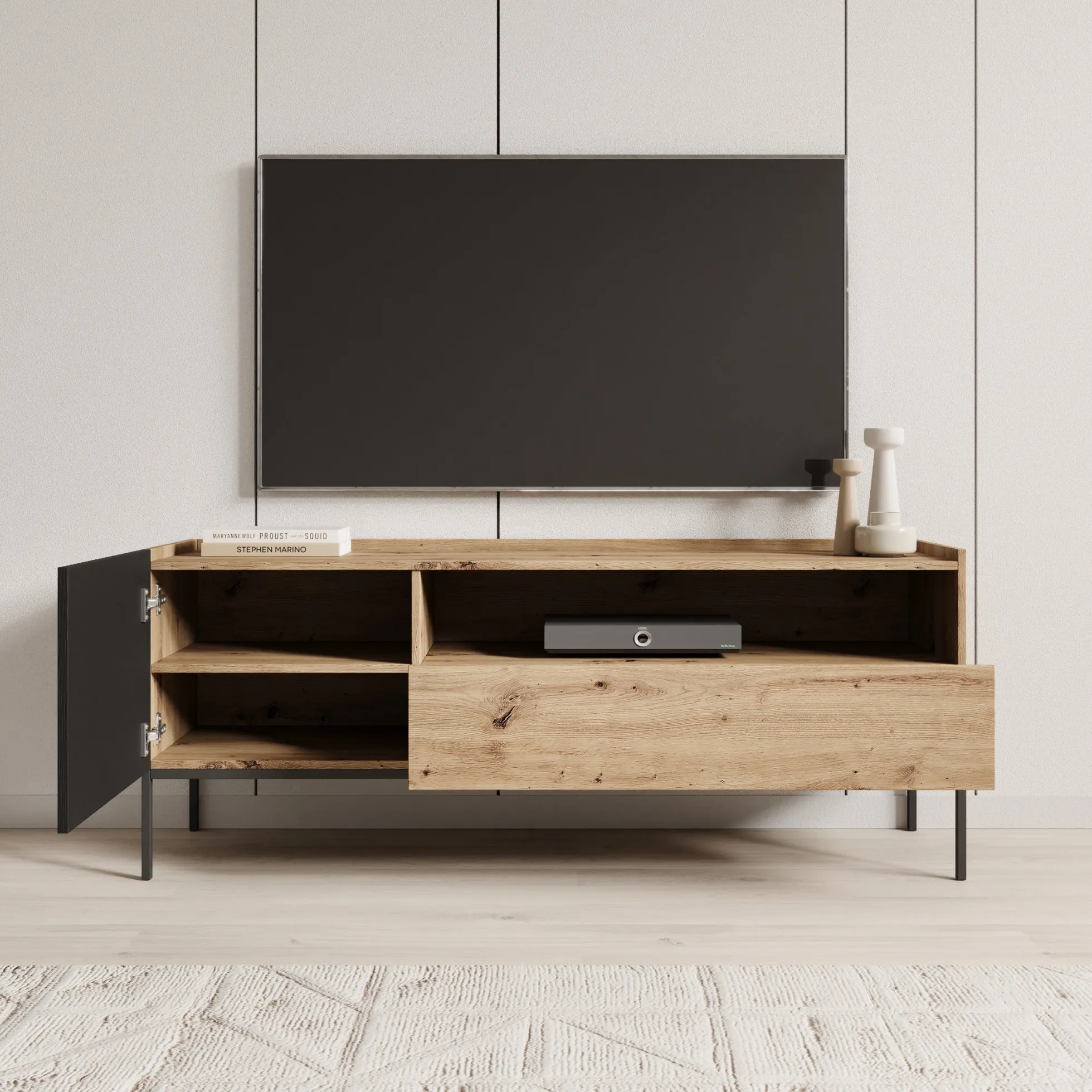 Capri - TV-Meubel - Eiken - 150x42x60 cm