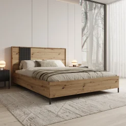 Capri - Tweepersoonsbed - Eiken - 160x200 cm