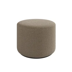 Caracas - Poef - Stof beige - 61x61x44 cm