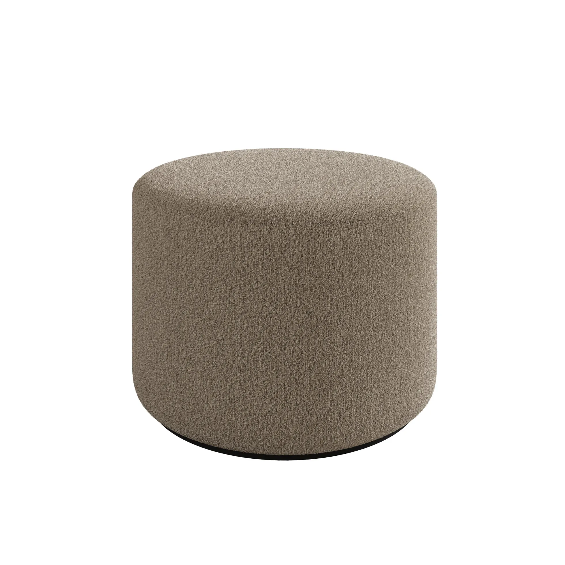 Caracas - Poef - Stof beige - 61x61x44 cm