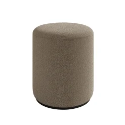 Caracas - Poef - Stof beige - 41x41x44 cm