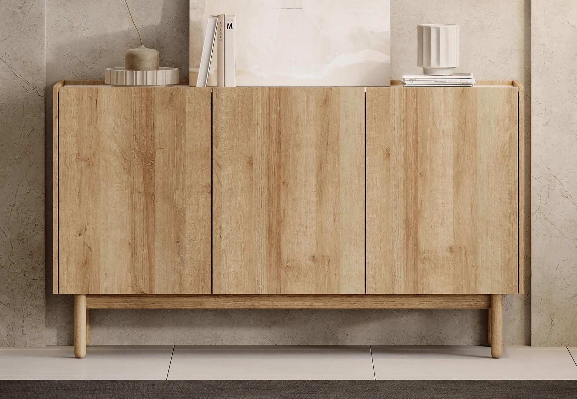Cayenne 2 - Dressoir - Eiken - 144x37x83 cm