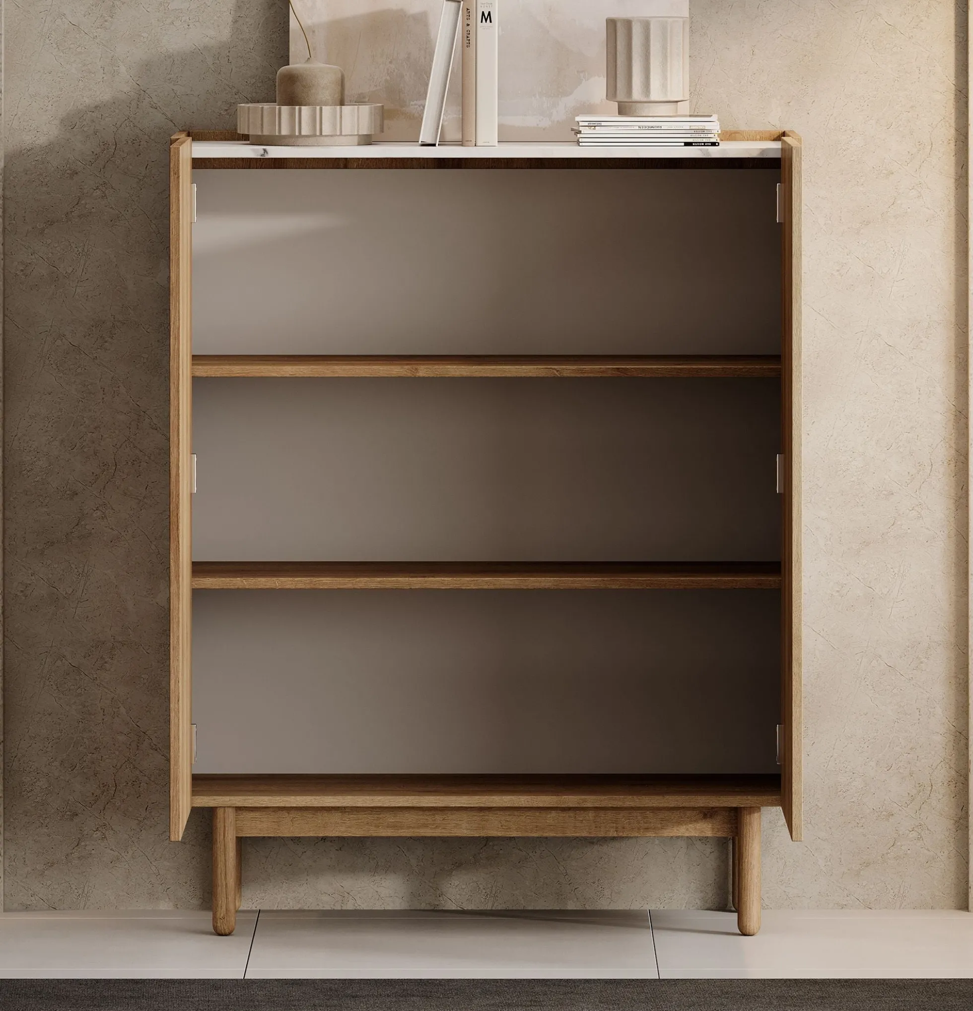Cayenne - Dressoir - Eiken - 97x37x122 cm