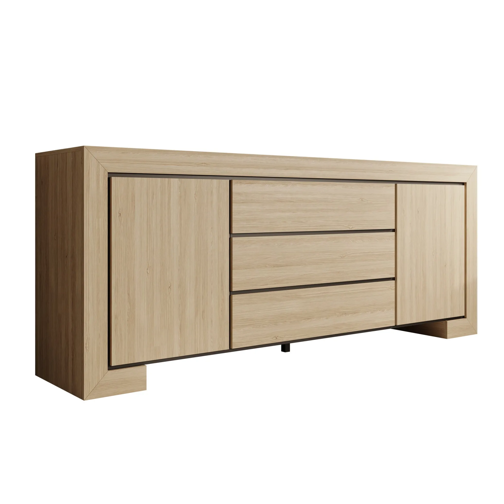 Cayuga - Dressoir - Eiken - 225x48x90 cm
