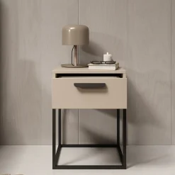 Cebu - Nachtkastje - Beige - 40x39x52 cm
