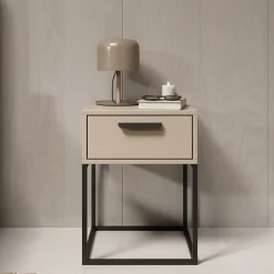 Cebu - Nachtkastje - Beige - 40x39x52 cm
