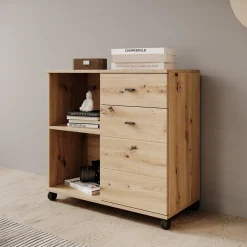 Celeste - Dressoir - Eikenpatroon - 77x35x73 cm