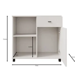 Celeste - Dressoir - Wit - 77x35x73 cm