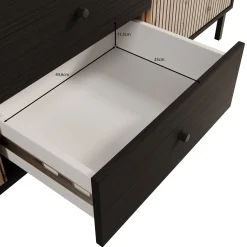Charles - TV-Meubel met 2 deuren - Eiken - 157 cm