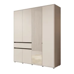 Cirelle 2 - Kledingkast met 6 deuren - Beige - 183x55x211 cm
