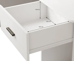 Ciudad - Bureau - Eiken/zwart - 155x125 cm