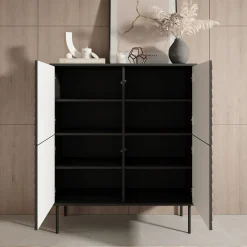 Cordoba - Dressoir - Zwart - 102x40x118 cm