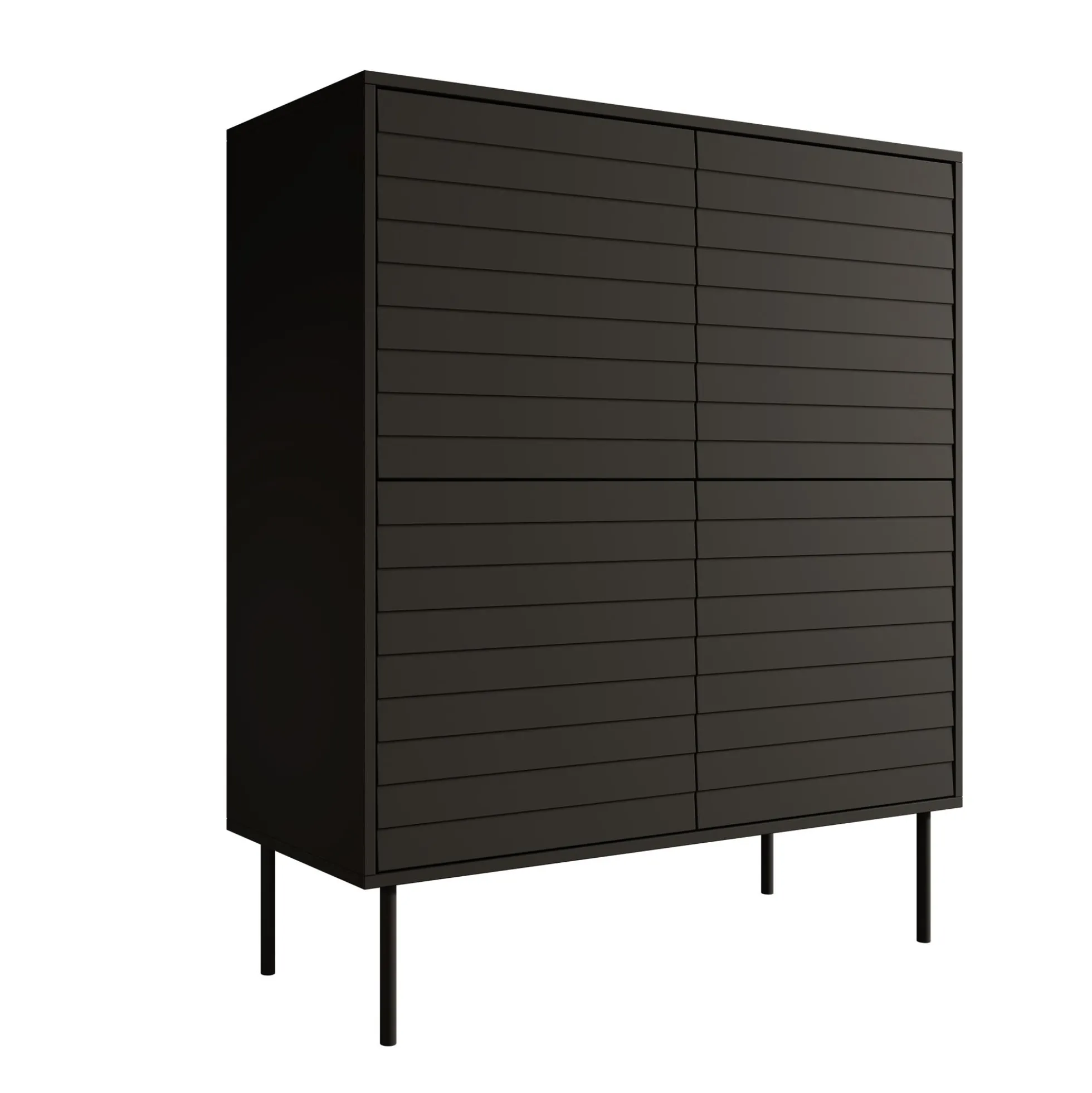 Cordoba - Dressoir - Zwart - 102x40x118 cm
