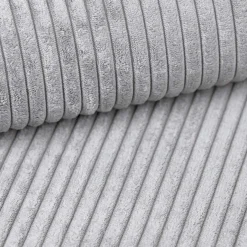 Cordoba - Hoekbank 3-zits met chaise longue - Ribstof grijs - Links