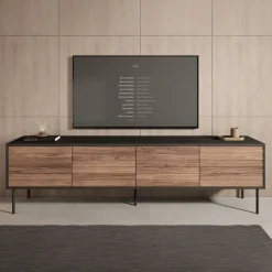 Cordoba - TV-Meubel met 4 deuren - Eiken - 200x40x55 cm