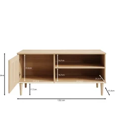 Crimson - TV-Meubel - Eiken - 120x41x58 cm