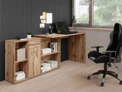 Crister - Bureau - Eiken - 122x120 cm