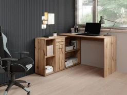 Crister - Bureau - Eiken - 122x120 cm