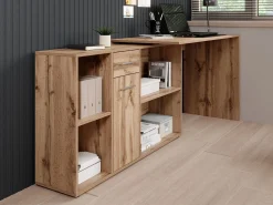 Crister - Bureau - Eiken - 122x120 cm