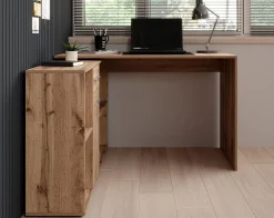 Crister - Bureau - Eiken - 122x120 cm
